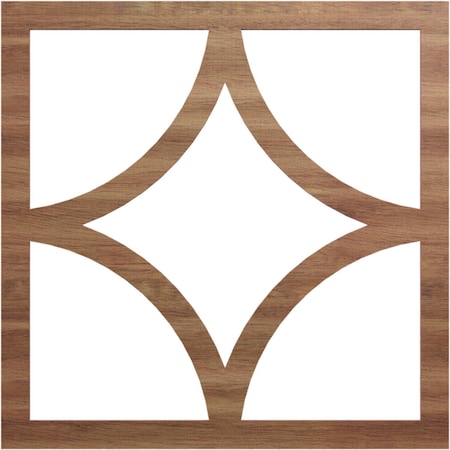 Ekena Millwork Statesman Wood Fretwork Pierced Ceiling Medallion, Walnut, 22"OD x 14 1/8"ID x 3/8"T CMWP22X22X0375STWA